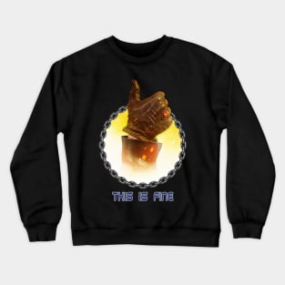 Terminator 2 "This Is Fine" Thumbs Up Crewneck Sweatshirt